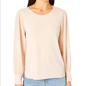 CALVIN KLEIN NWT CHIFFON SLEEVE BLOUSE